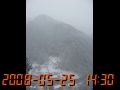 雪激しく午後３時作業中止下山(2008/05/25 14:30)